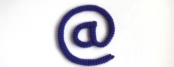 arroba de ganchillo / crochet at sign
