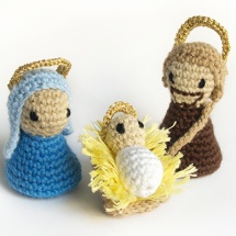 crochet nativity scene / belen de ganchillo