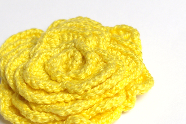 flor amarilla broche yellow flower brooch
