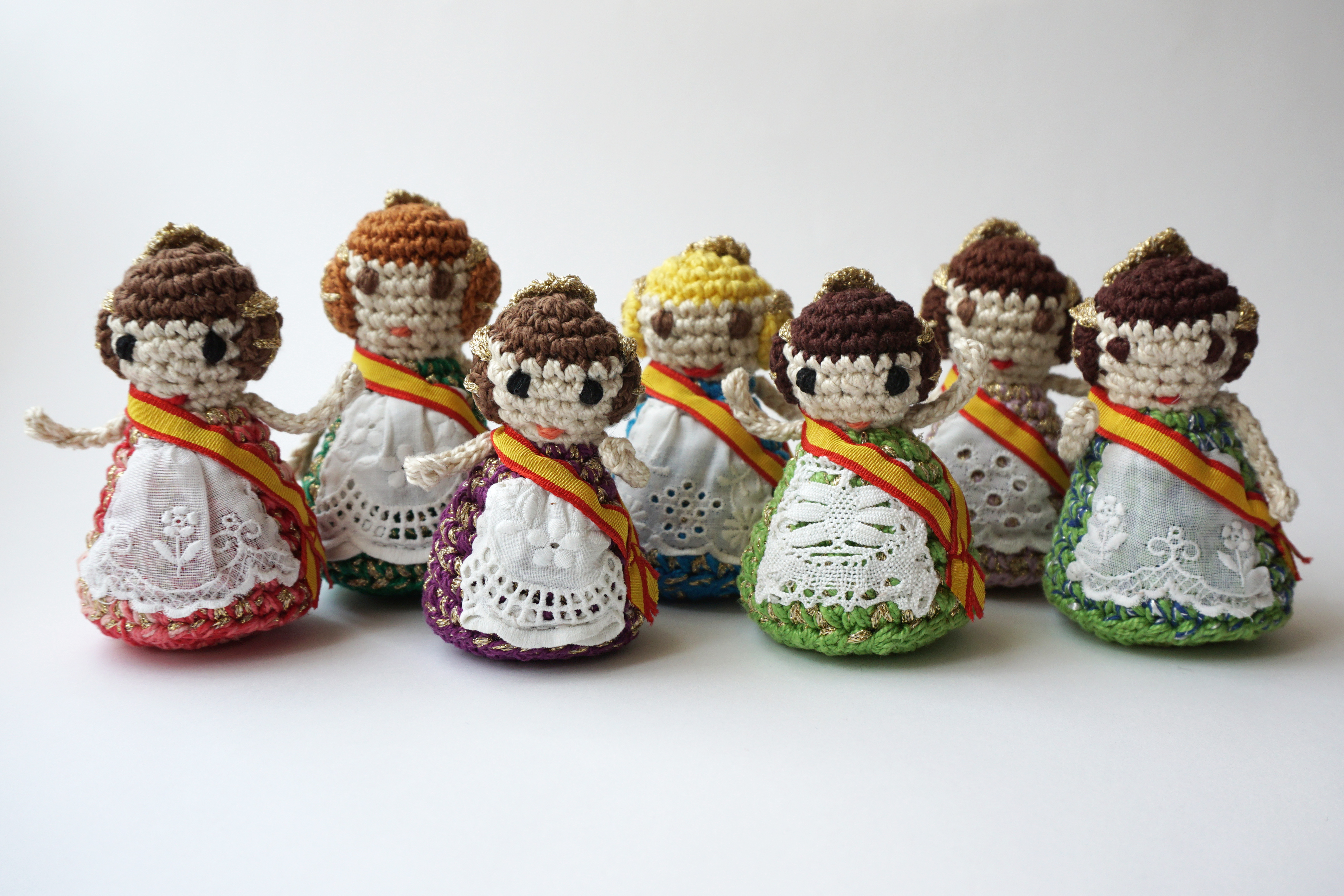 falleras de ganchillo crochet amigurumi 