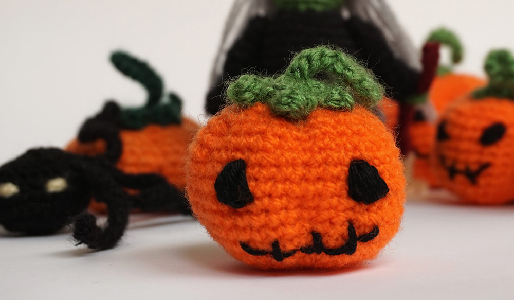 halloween amigurumi silayaya witch bruja pumpkin calabaza spider arana cat gato