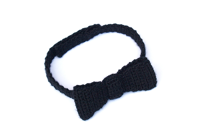 crochet bow tie