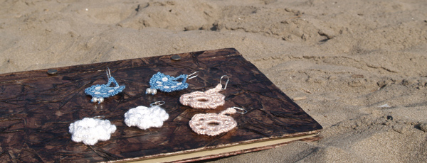 earrings on the beach