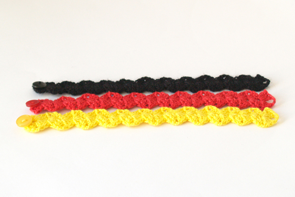 pulsera bandera de alemania / german flag bracelet