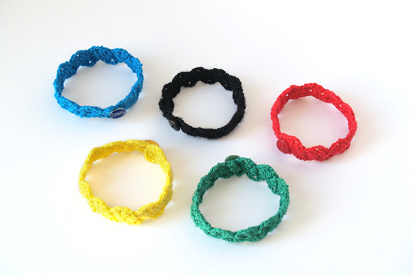 pulsera aros olimpicos / olympic rings bracelet