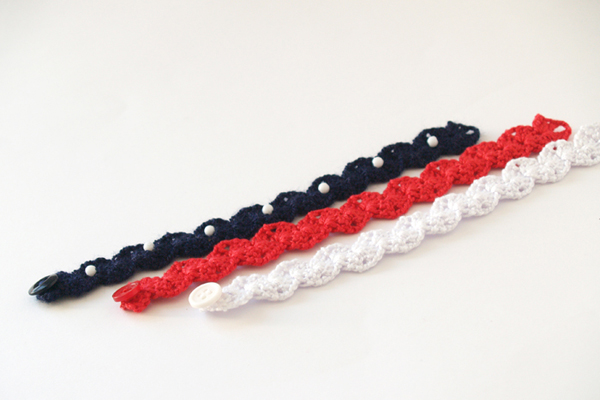 pulsera bandera de estados unidos de america / USA flag bracelet