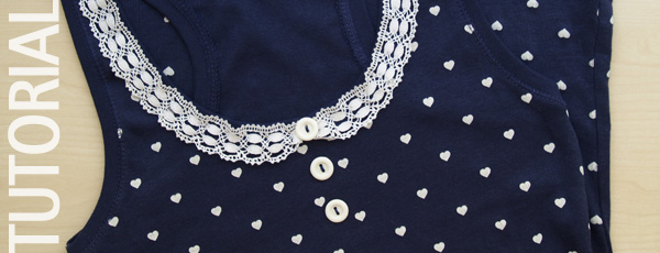 tutorial camiseta puntilla / DIY lace t-shirt